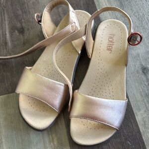 Woman’s Hotter brand sandals rose gold